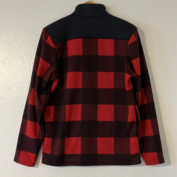 Under Armour ColdGear Men's M Flannel Field Jacket Red Black New NWT $95 - Picture 2 of 8